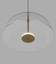 lighting republic-dome air pendant light-clear-close up 2-on.webp