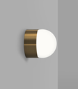 lighting republic-orb sur wall light-120-old brass-side-on.webp