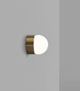 lighting republic-orb sur mini wall light-old brass-side-on.webp
