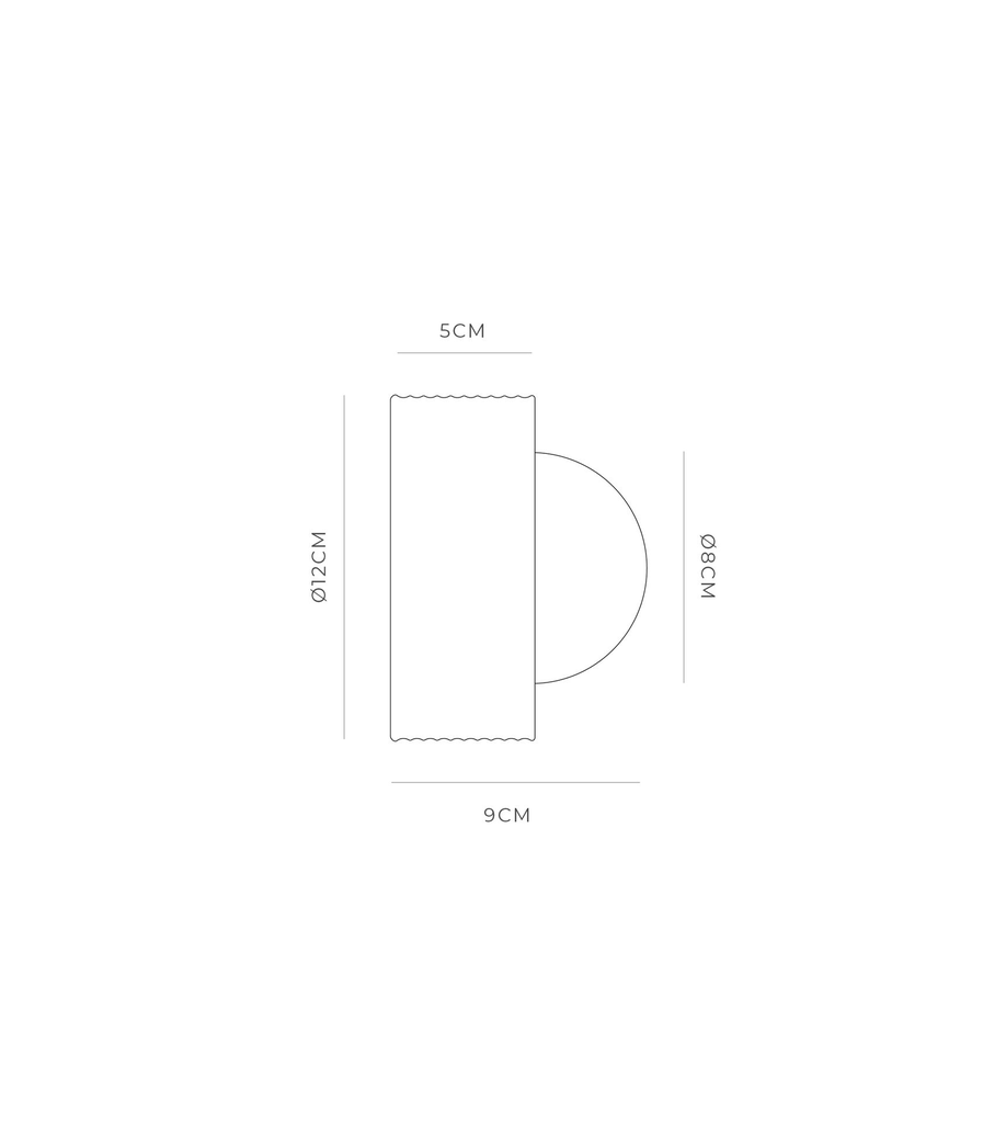 lighting republic-orb sur ribbed wall light-tech drawing.webp
