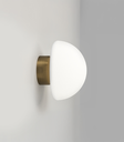lighting republic-dome deco wall light-old brass-side-on.webp