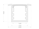 Tall Recessed Mounting Profile Dimensions