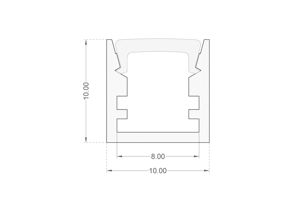 Mini Surface Mounting Profile Dimensions