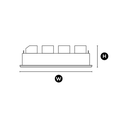 Bloc 5 Fixed - Dimension Drawing