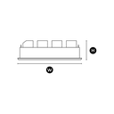 Bloc 5 Wall Washer - Dimension Drawing