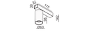 Kanon Single Bar Spot - Line Drawing