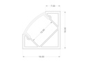 Corner Mounting Profile Dimensions