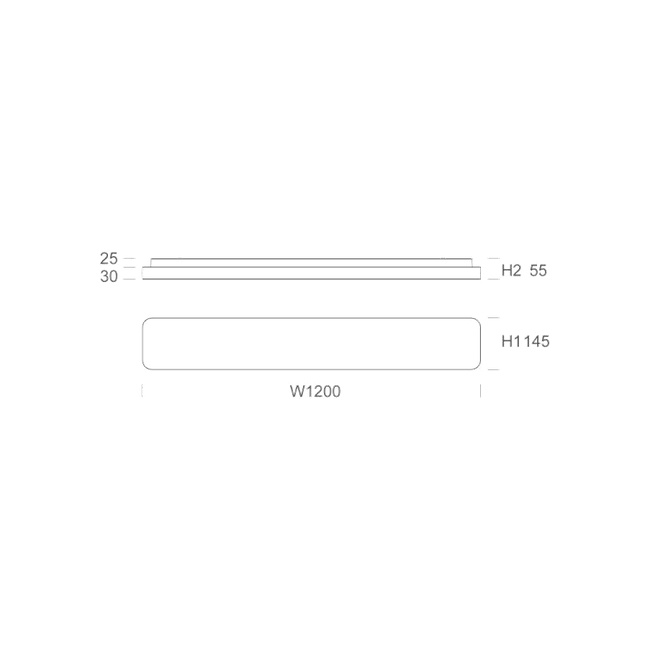 Verso Office 1200mm Dimension Drawing