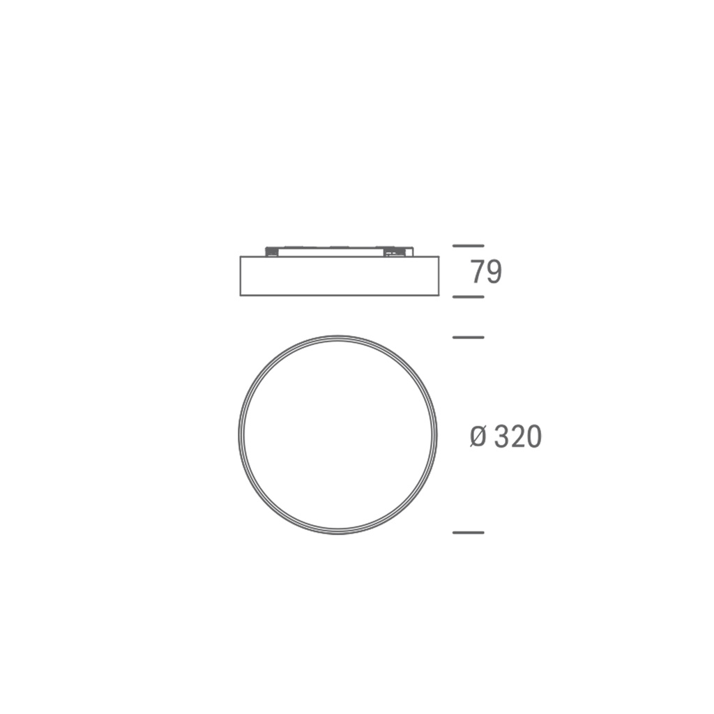 Compo Office 320mm Dimension Drawing