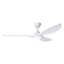 Kurra Ceiling Fan - White, light on