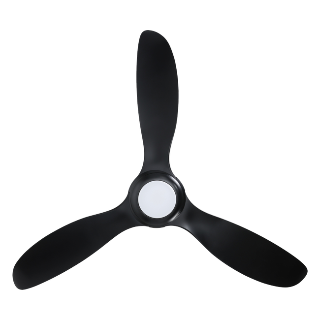 Kurra Ceiling Fan - Black (With Light)