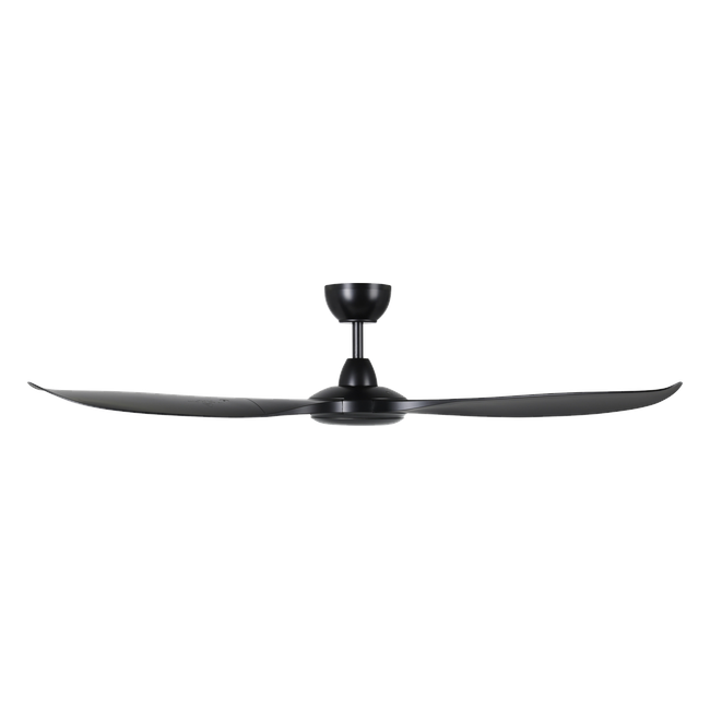 Kurra Ceiling Fan - Black, side profile