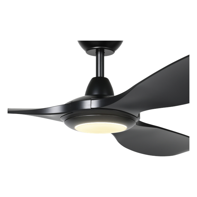 Kurra Ceiling Fan - Black light close-up