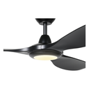 Kurra Ceiling Fan - Black light close-up