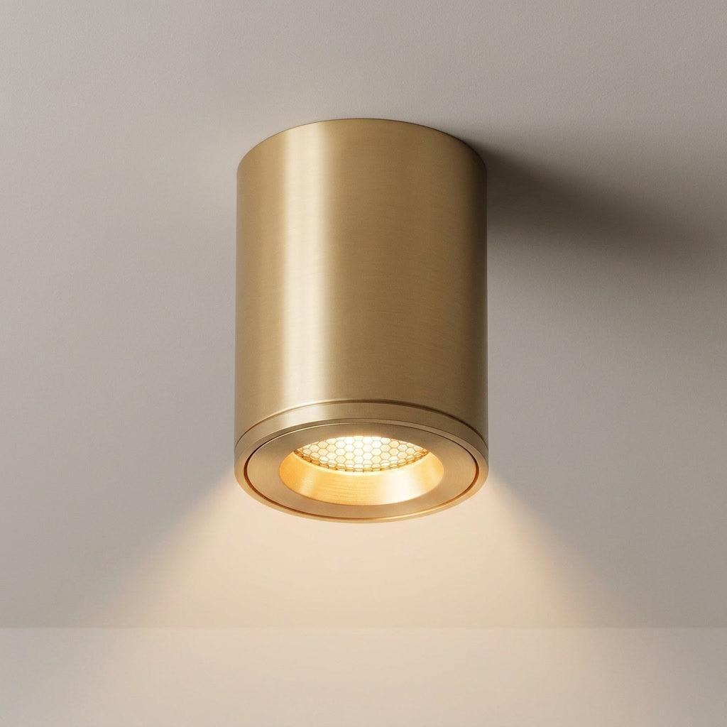 Nero Brass Surface Mounted Downlight - Lifestyle 1