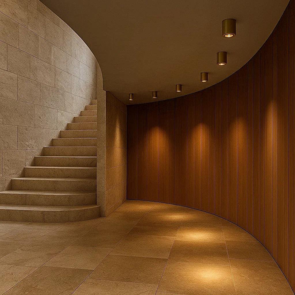 Nero Brass Surface Mounted Downlight - Lifestyle 3