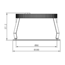 Pebble Invisible LED Downlight - Dimension Drawing