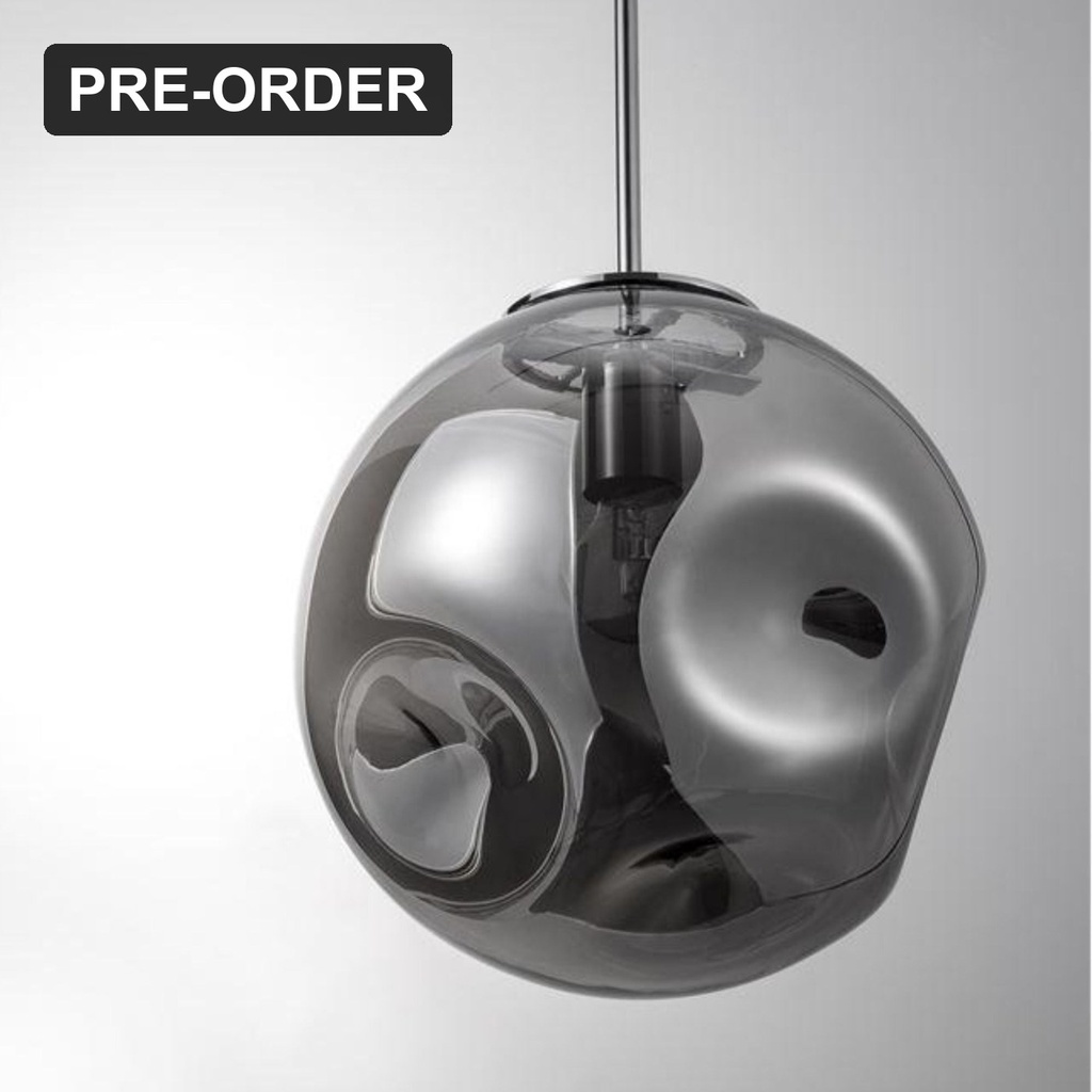 Skye Hand Blown Smoke Glass Pendant Light - Lifestyle 3