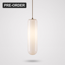 Siena Glass Pendant Light - Opal Glass, Brass