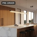 Flute Glass Linear Pendant Light - Lifestyle 1