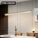 Flute Glass Linear Pendant Light - Lifestyle 3