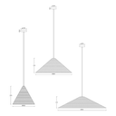 Hikari Rattan Pendant Light - Dimension Drawing (Small)