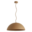 Clay Dome Pendant Light - Plaster Terracotta