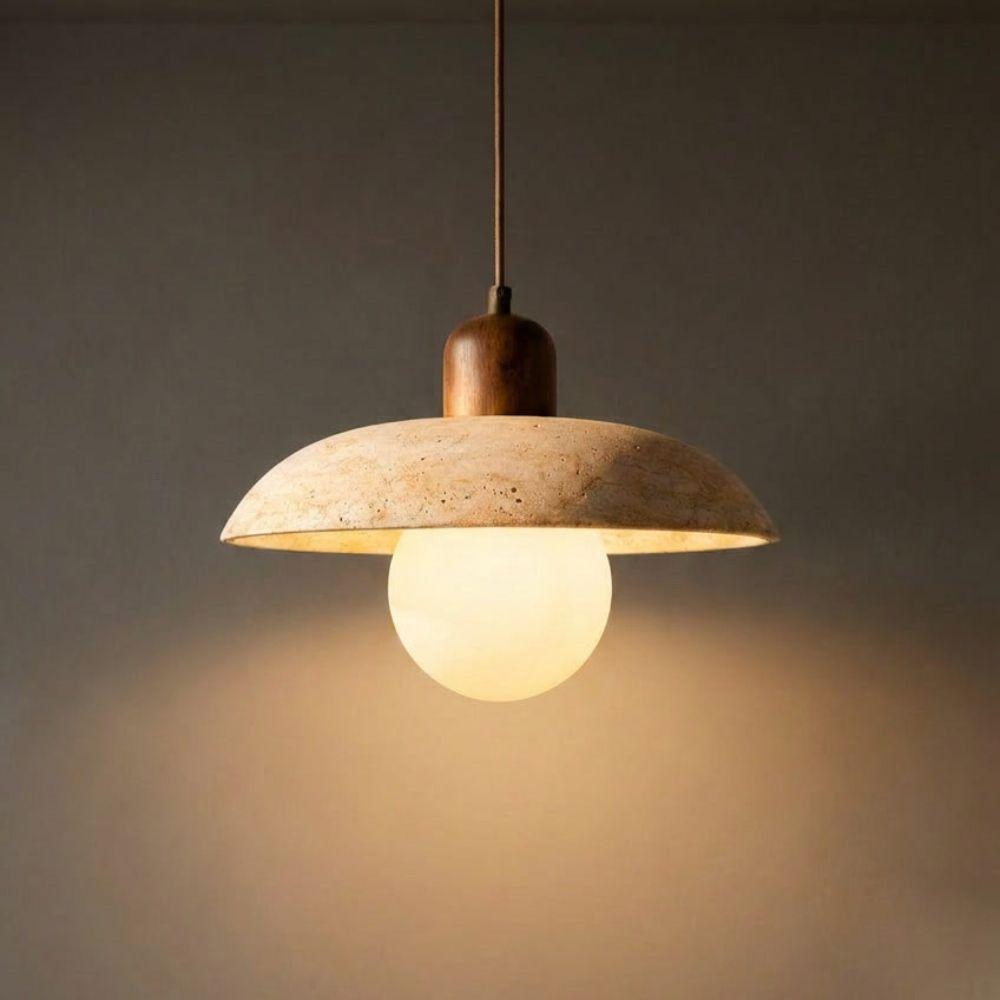 Flint Natural Stone Pendant Light - Lifestyle 1