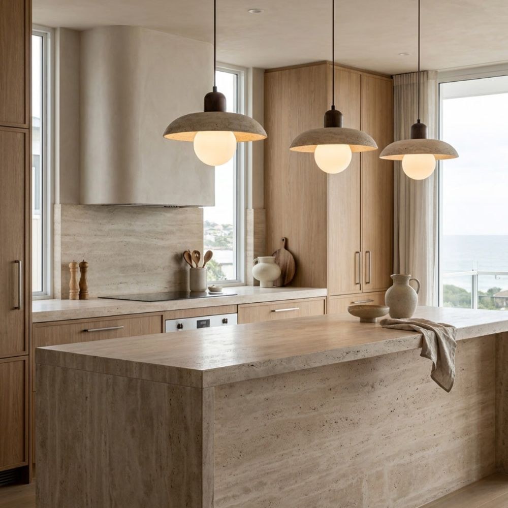 Flint Natural Stone Pendant Light - Lifestyle 3