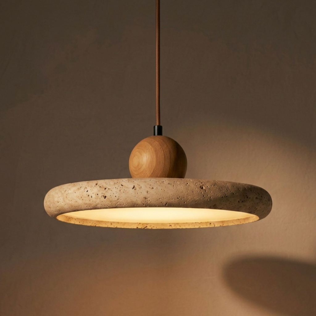 Kaia Natural Stone Pendant Light - Lifestyle 1