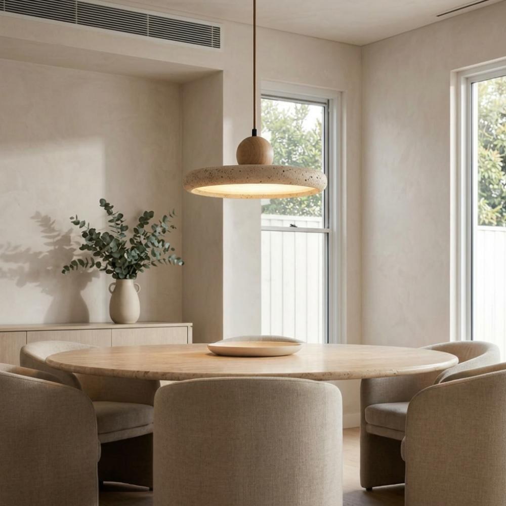 Kaia Natural Stone Pendant Light - Lifestyle 2
