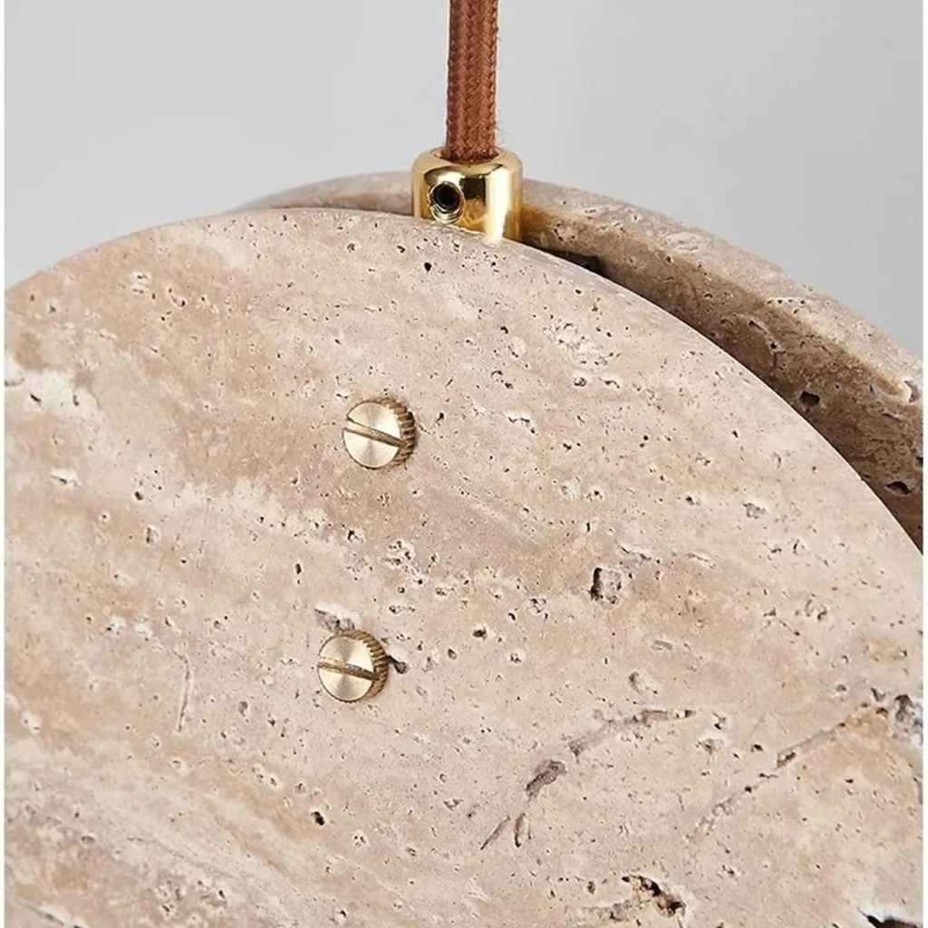 Nacre Natural Travertine Pendant Light - Lifestyle 2