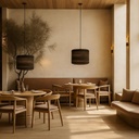 Solis Cylinder Recycled Cardboard Pendant Light - Lifestyle 3