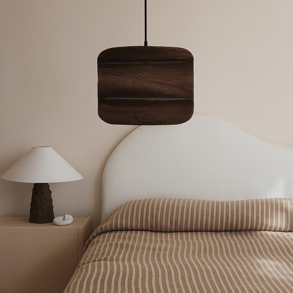 Solis Cylinder Recycled Cardboard Pendant Light - Lifestyle 5