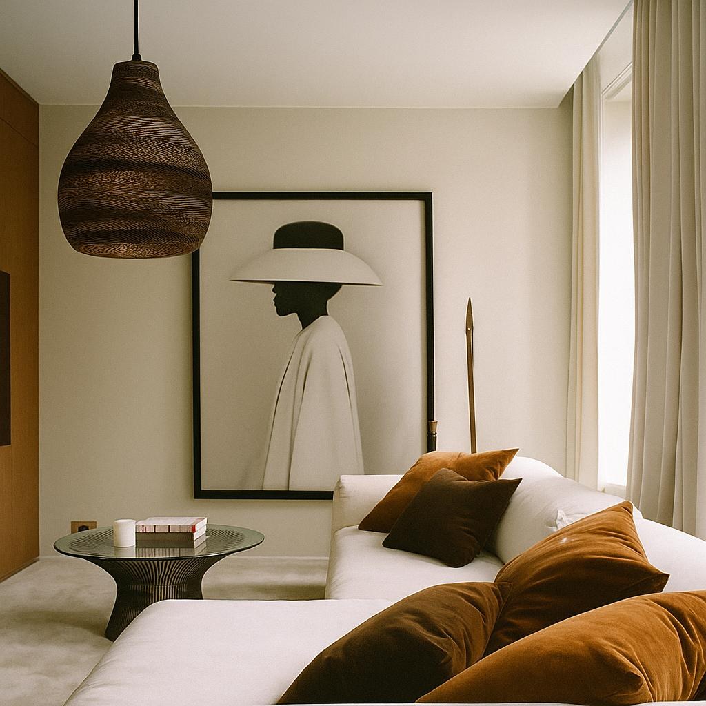 Solis Cone Recycled Cardboard Pendant Light - Lifestyle 1