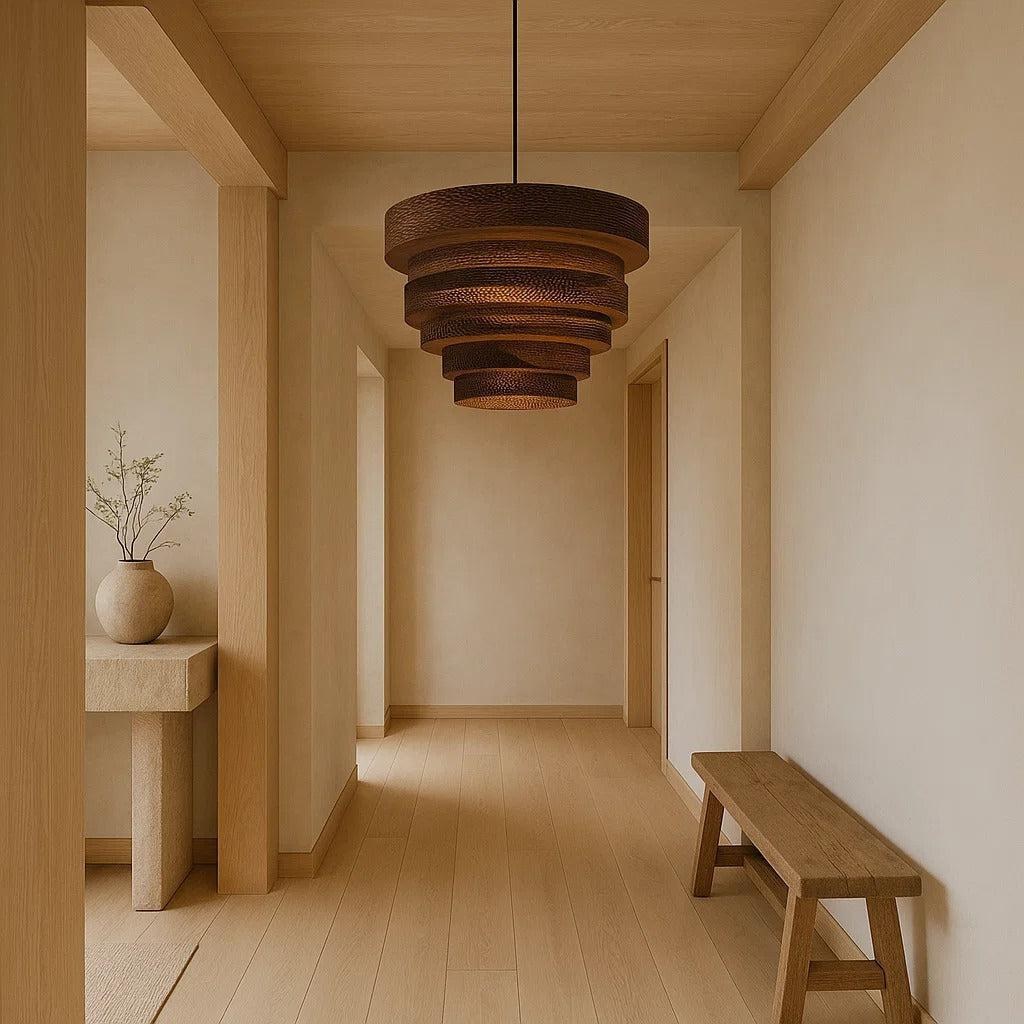 Dune Recycled Cardboard Pendant Light - Lifestyle 2