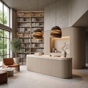 Zanora Dome Recycled Cardboard Pendant Light - Lifestyle 1