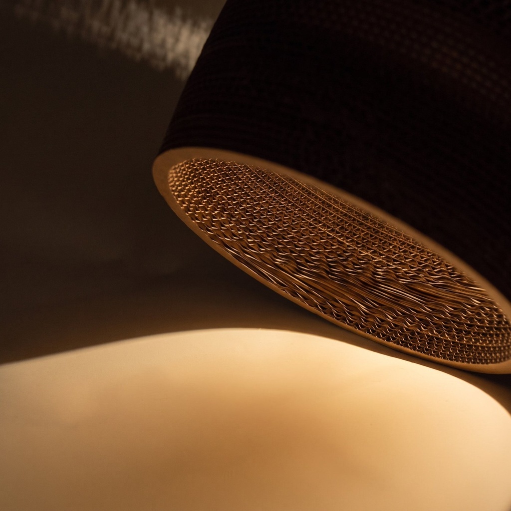 Zanora Dome Recycled Cardboard Pendant Light - Lifestyle 2