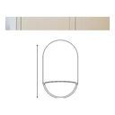 Vion Ceramic Outdoor Wall Light - Dimension Drawing (Gunmetal)