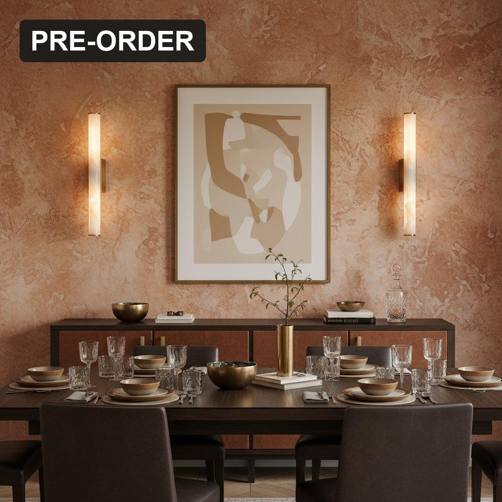 Voss Alabaster Indoor Wall Light - Lifestyle 1