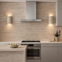 Wisp Travertine Indoor Up/Down Wall Light - Lifestyle 3