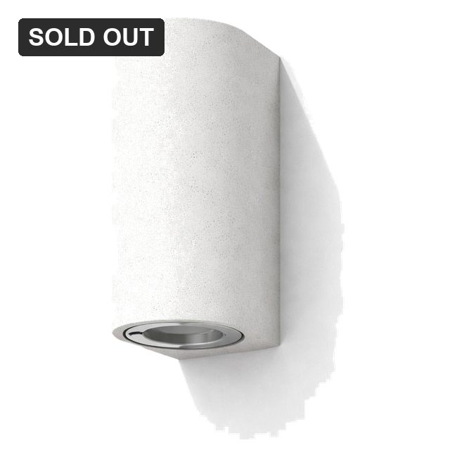 Blaze Sandstone Outdoor Up/Down Wall Light - White