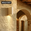 Blaze Sandstone Outdoor Up/Down Wall Light - Lifestyle 2