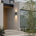 Blaze Sandstone Outdoor Up/Down Wall Light - Lifestyle 3