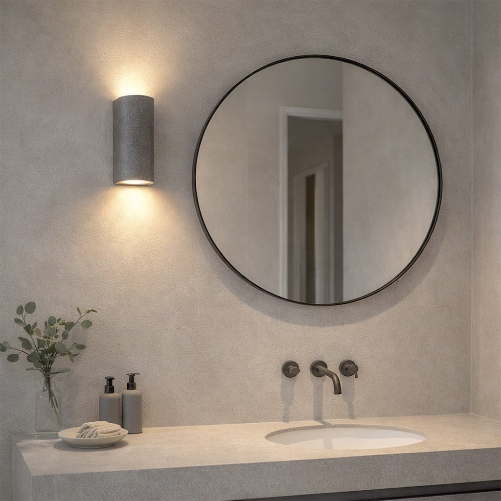 Blaze Sandstone Outdoor Up/Down Wall Light - Lifestyle 4