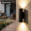 Aurora Concrete Outdoor Up/Down Wall Light - Lifestyle 1