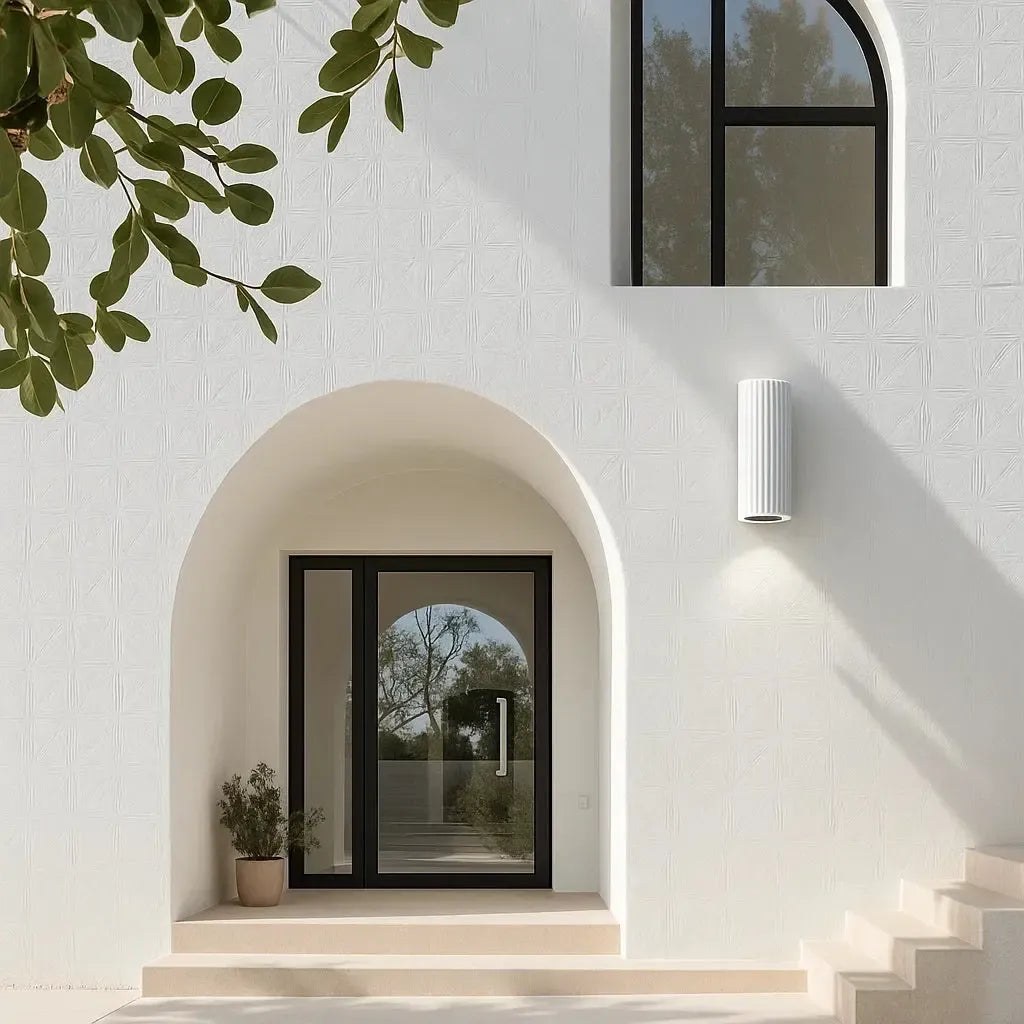 Aurora Concrete Outdoor Up/Down Wall Light - Lifestyle 3