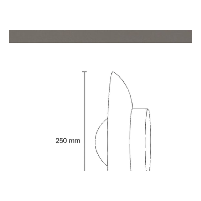 Aska Natural Stone Wall Sconce - Dimension Drawing