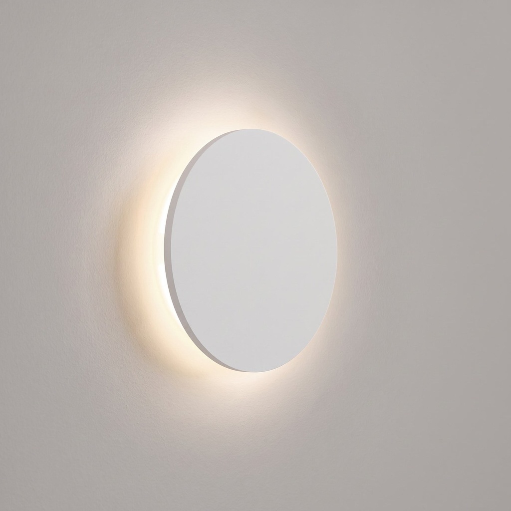 Selene White Plaster Halo Wall Light - Lifestyle 4