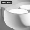 Zen White Plaster Double Wall Light 20w CCT Dimmable - Lifestyle 3